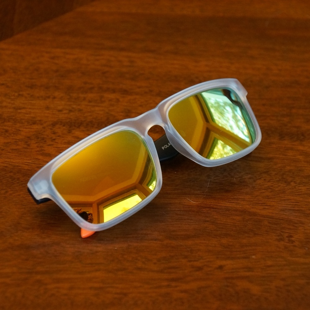 Orange mirrored sunglasses NWOT
